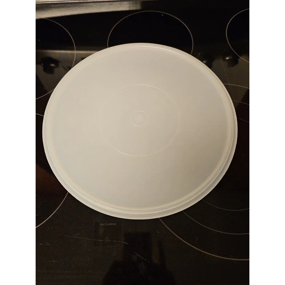 Vintage Tupperware Replacement Lid #224 Large Round Clear Sheer